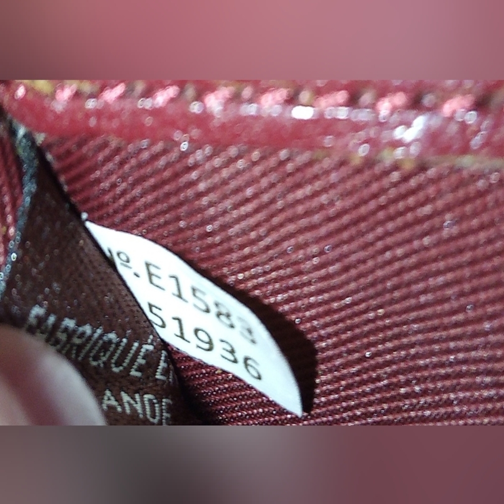 Authentic Vintage Coach New York Long Zipper Wallet Burgundy Wine Bordeaux Plum - Picture 9 of 14